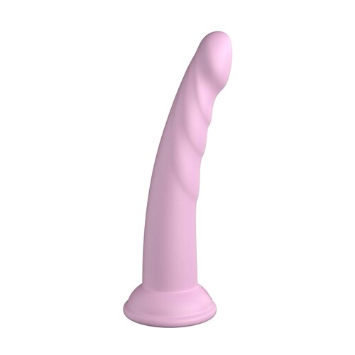 Dillio Platinum Slim 7 Silicone Dildo pink