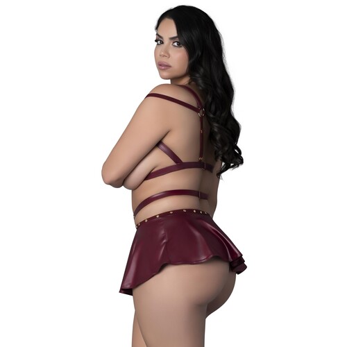 Lust Iris cage mini dress q side