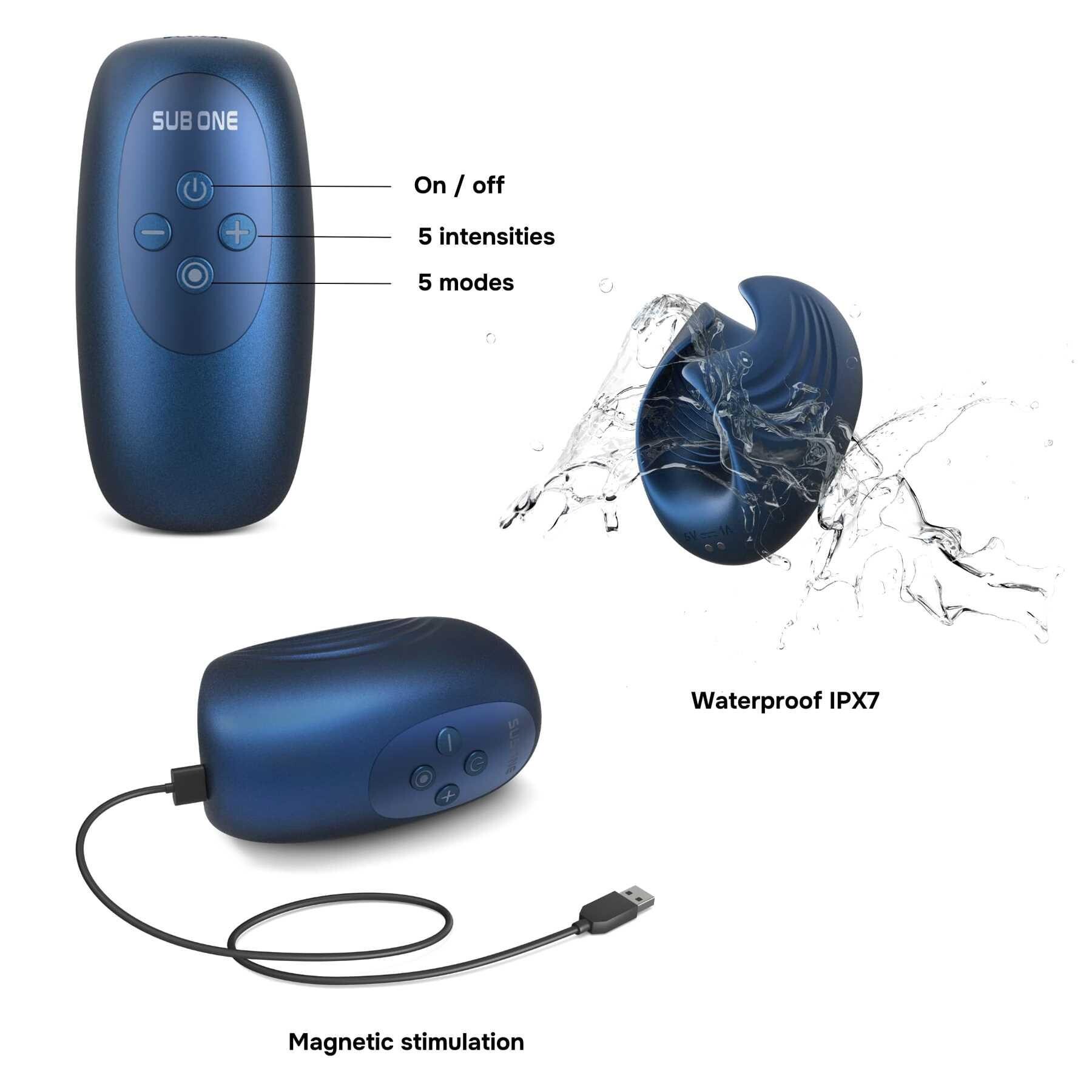 ManMan Sub One Tapping Stimulator blue specs