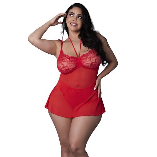 Sugar High Baby Doll & Thong Set queen size front