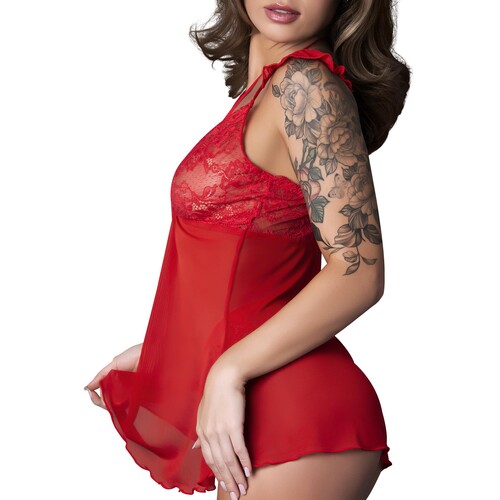 Sugar High Baby Doll & Thong Set Side Close Up