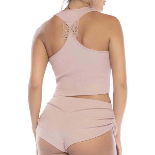 ROSEWOOD TWO PIECE PAJAMA SET back cropped