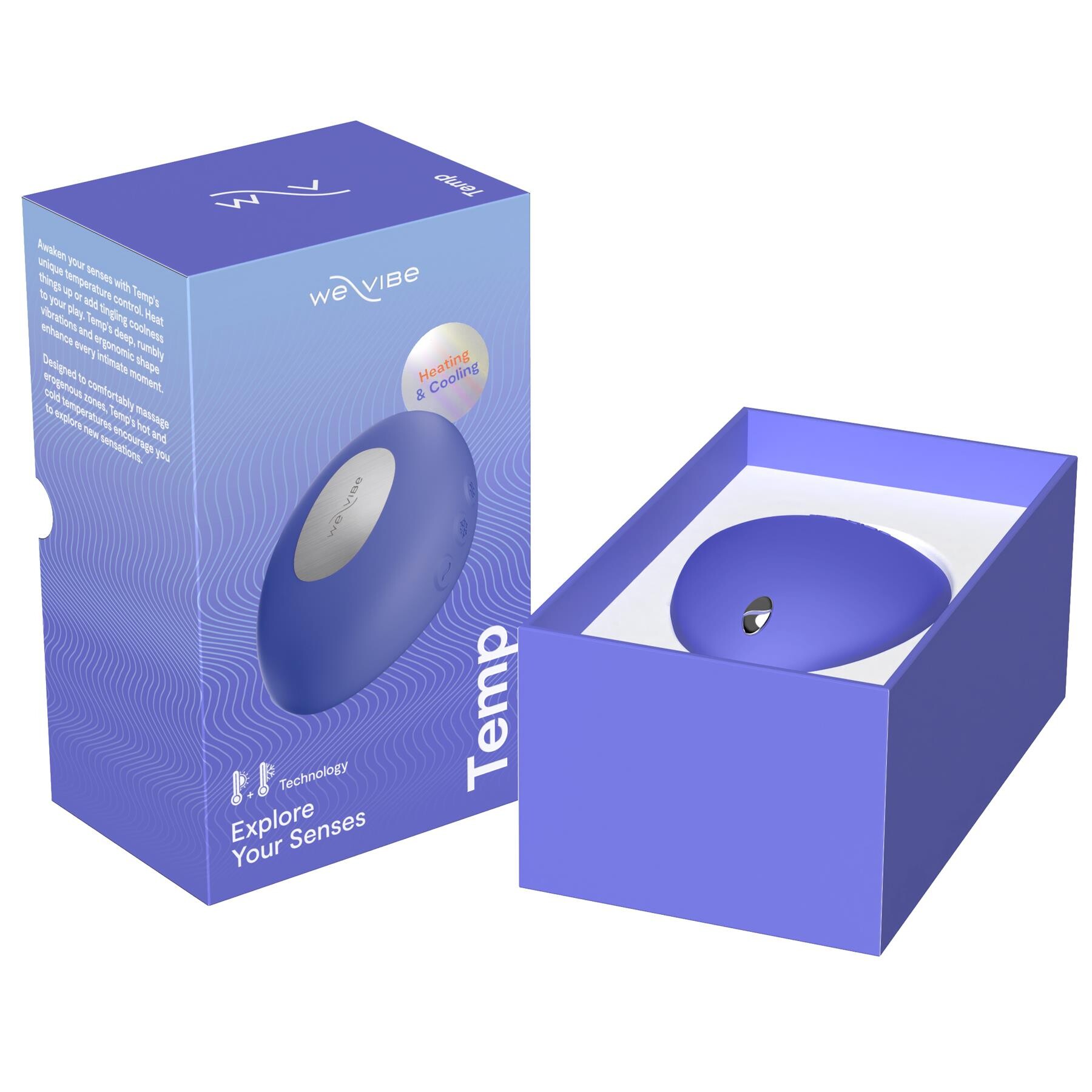 We Vibe Temp - Open Box with Product - Purple
