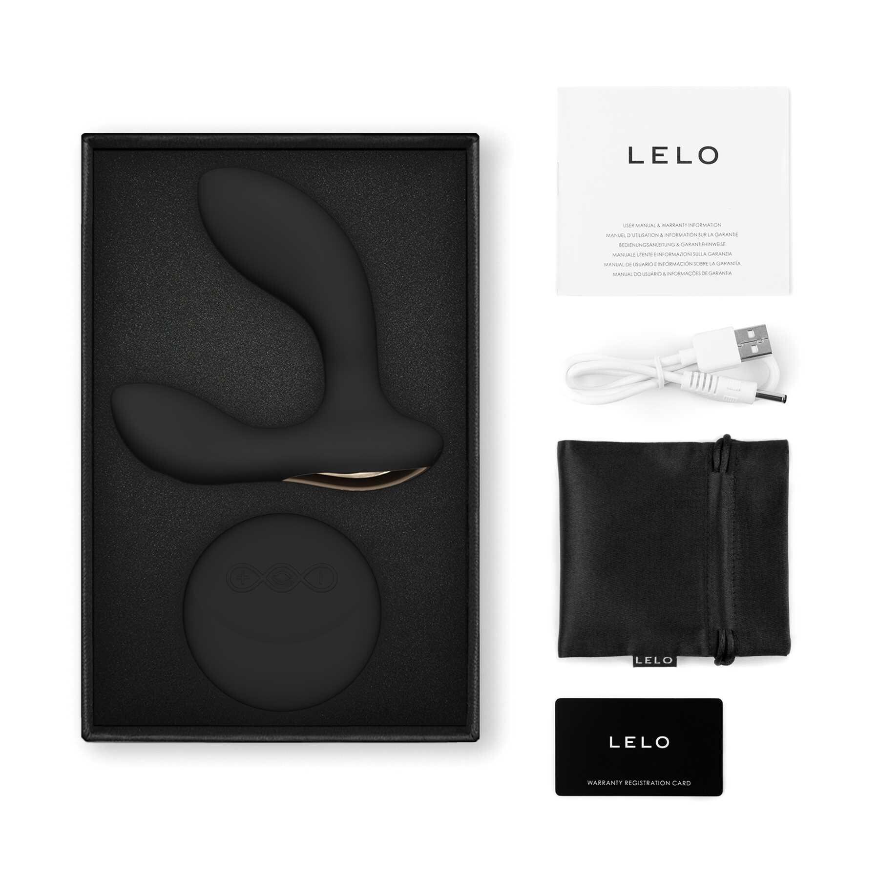 LELO Hugo 2 Prostate Massager w/ Remote with accessories black