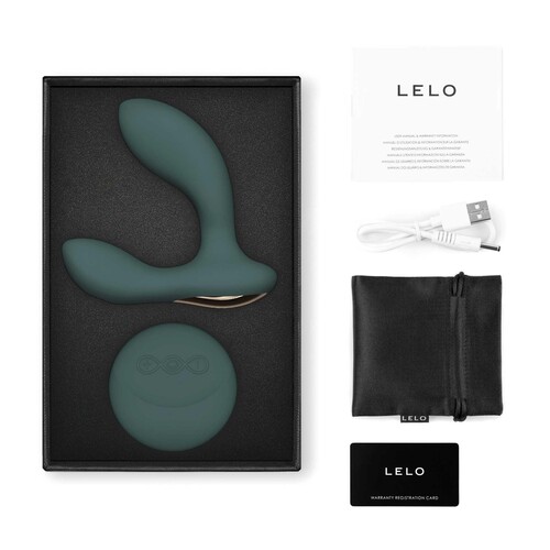 LELO Hugo 2 Prostate Massager w/ Remote with accessories  teal