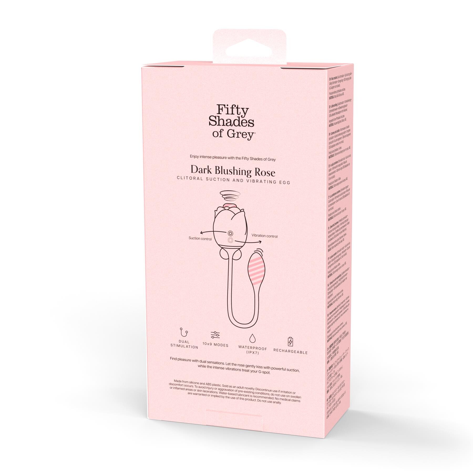 Fifty Shades of Grey Dark Blushing Rose - Back of Box