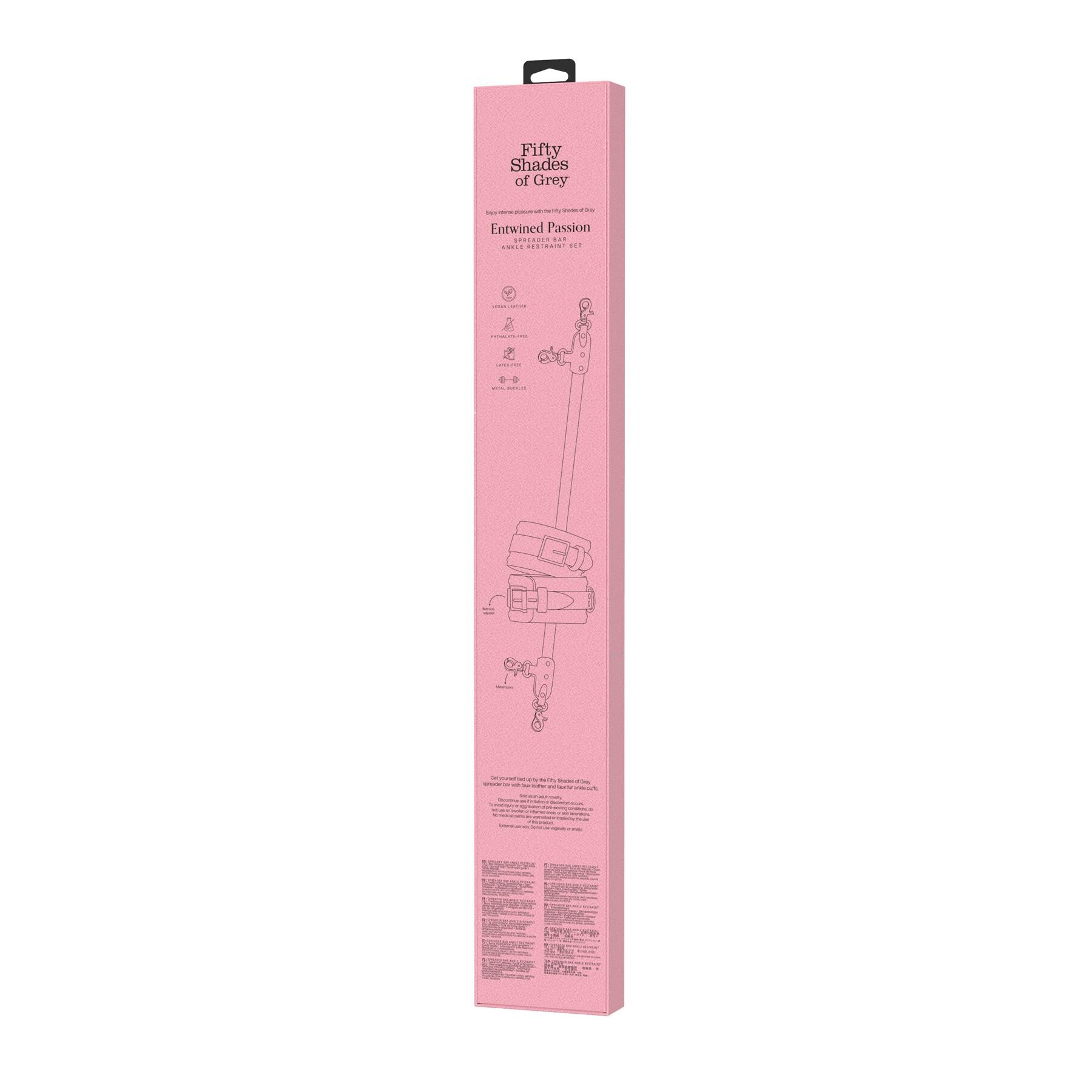 Fifty Shades of Grey Entwined Passion Spreader Bar - Back of Box