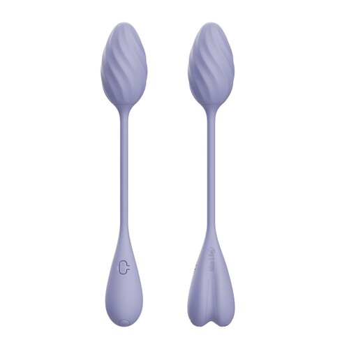 Adam & Eve Spiral Love Egg With Remote - Product Front and Back