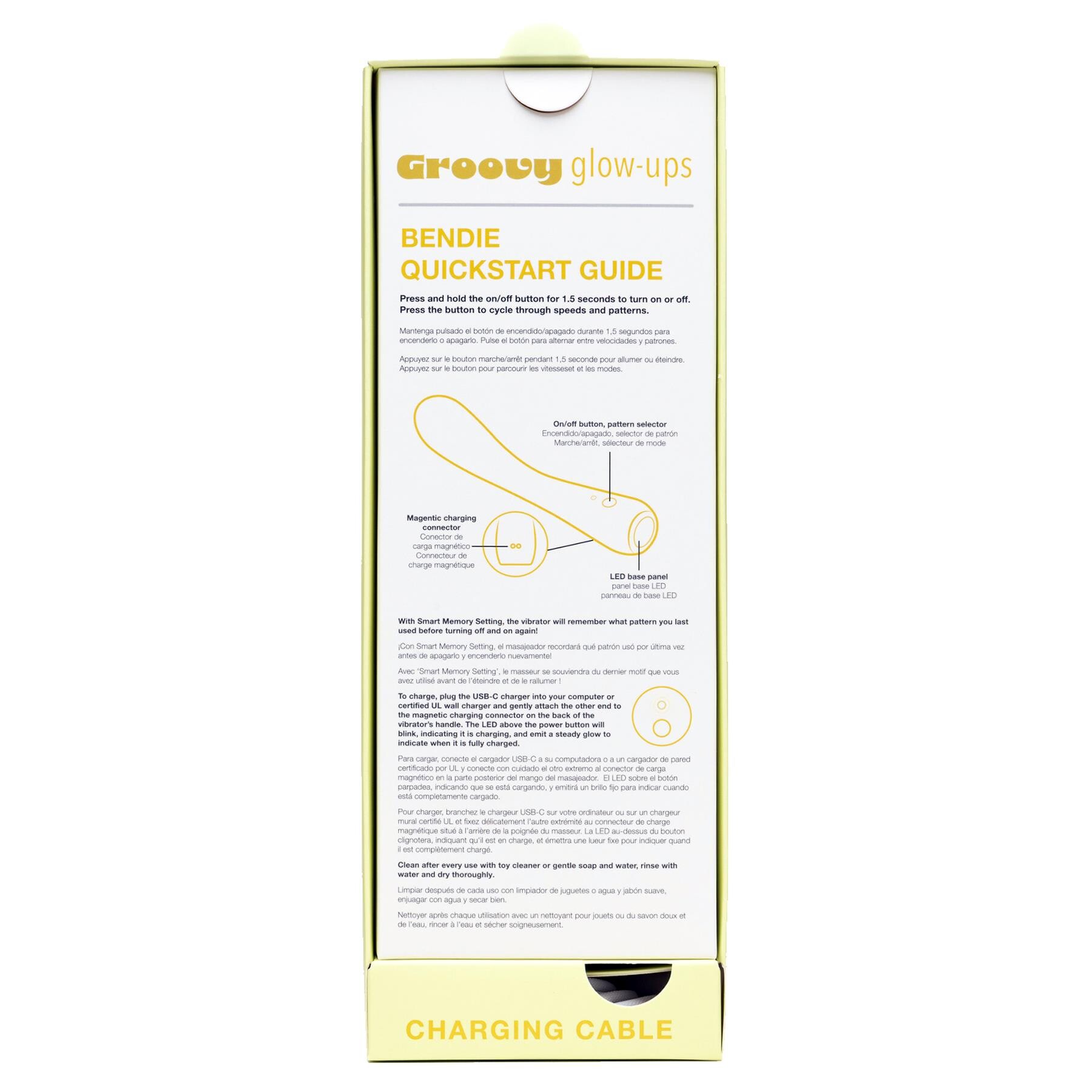 Groovy Glow Ups Bendie G-Spot Vibe - Manual Inside Box