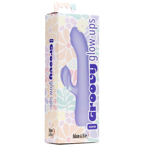 Groovy Glow Ups Wavie Dual Stimulating Vibrator - Packaging Shot