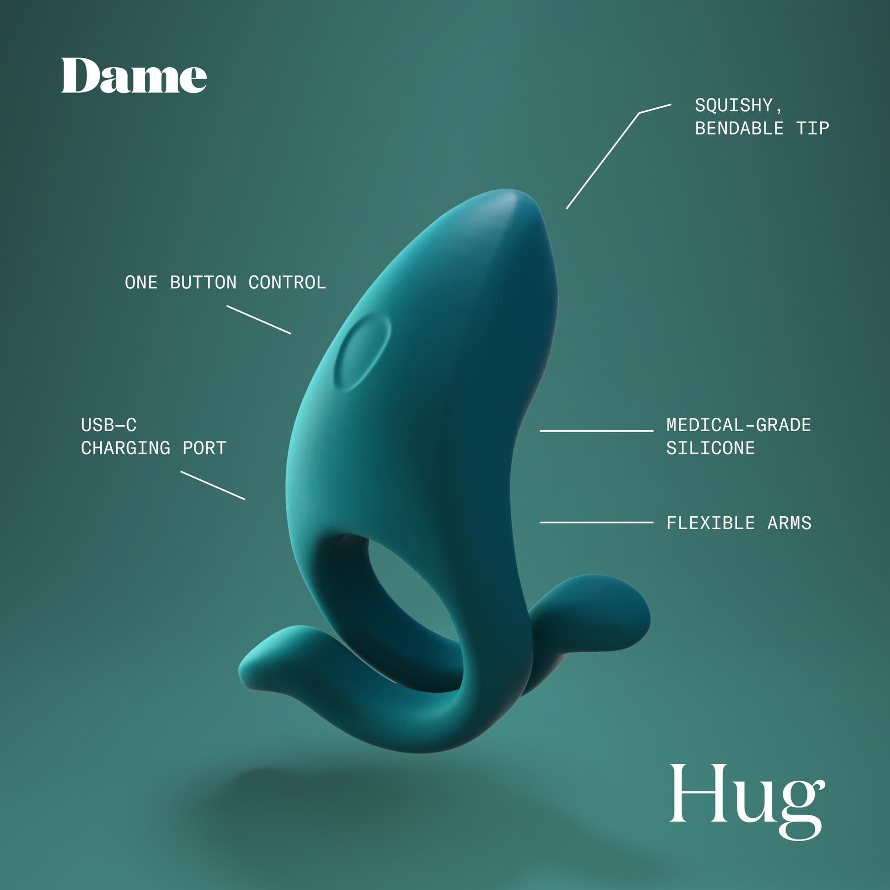 Dame Hug Vibrating Penis Enhancer features 4