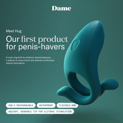 Dame Hug Vibrating Penis Enhancer features 5