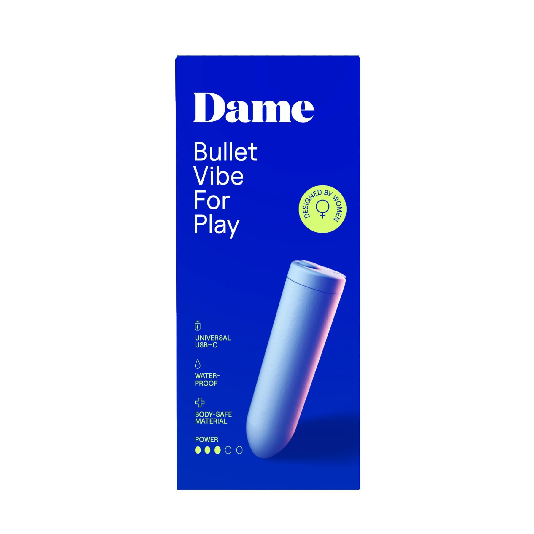 Dame Zee Bullet Vibrator front package