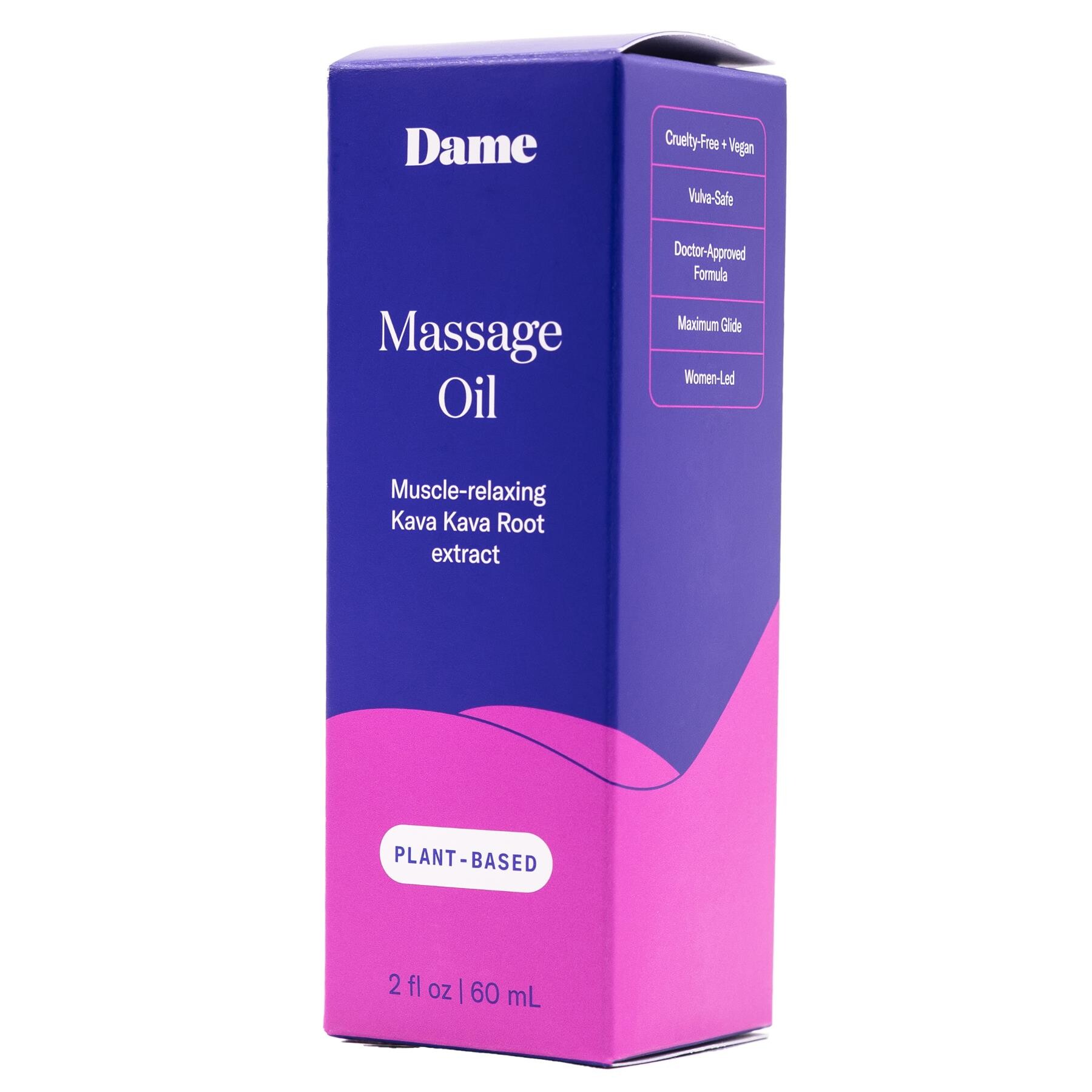Dame Massage Oil front of box