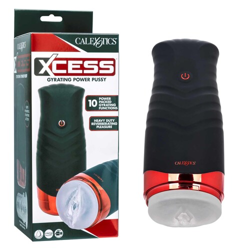 Xcess Gyrating Power Pussy Stroker product with package
