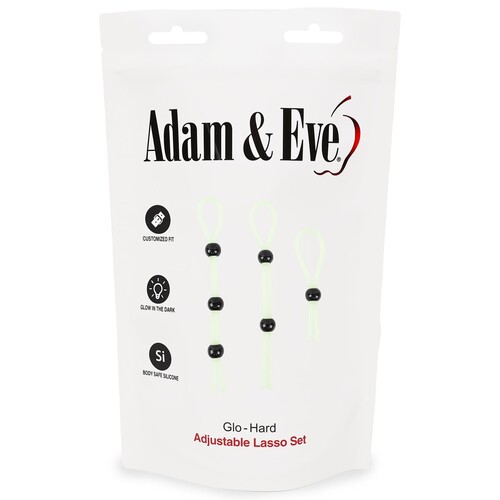 Adam & Eve Glo-Hard Adjustable Lasso - Packaging - Front