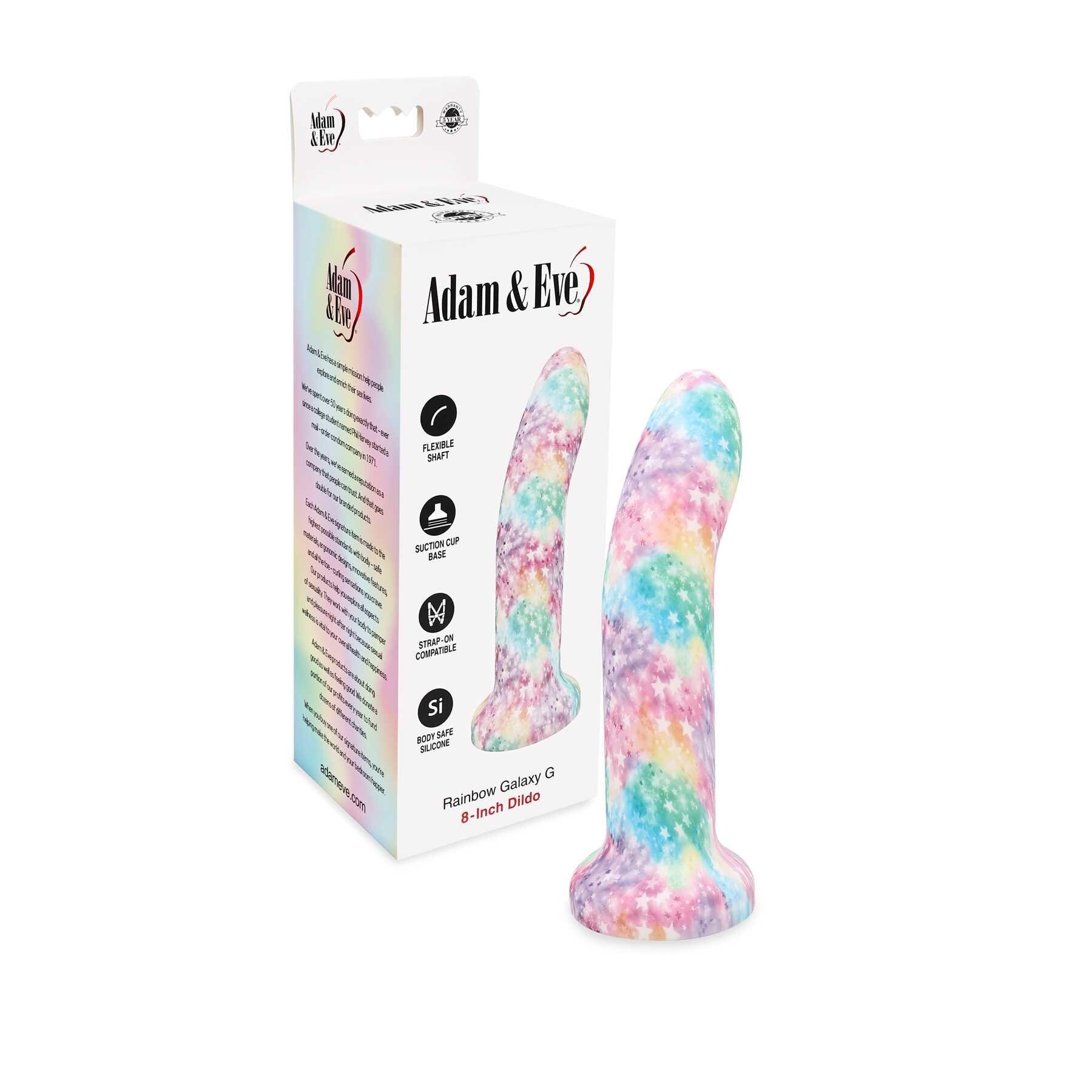 RAINBOW GALAXY DILDO 5.5 with packaging