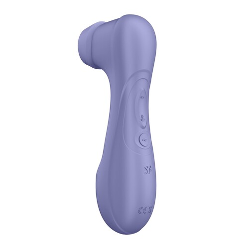 Satisfyer Pro 2 Gen 3 Liquid Air Clitoral Stimulator with Bluetooth side view color lilac