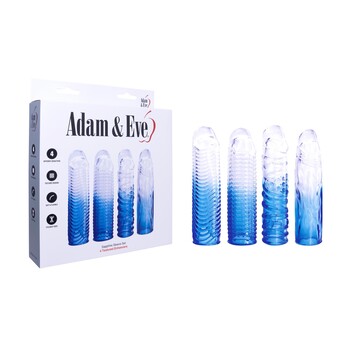 Adam & Eve Sapphire Sleeve Set - Packaging and Product