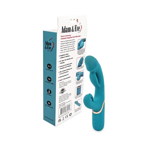 ADAM & EVE SIREN'S EMBRACE KEGELFLEX DUAL VIBE WITH BACK OF PACKAGE