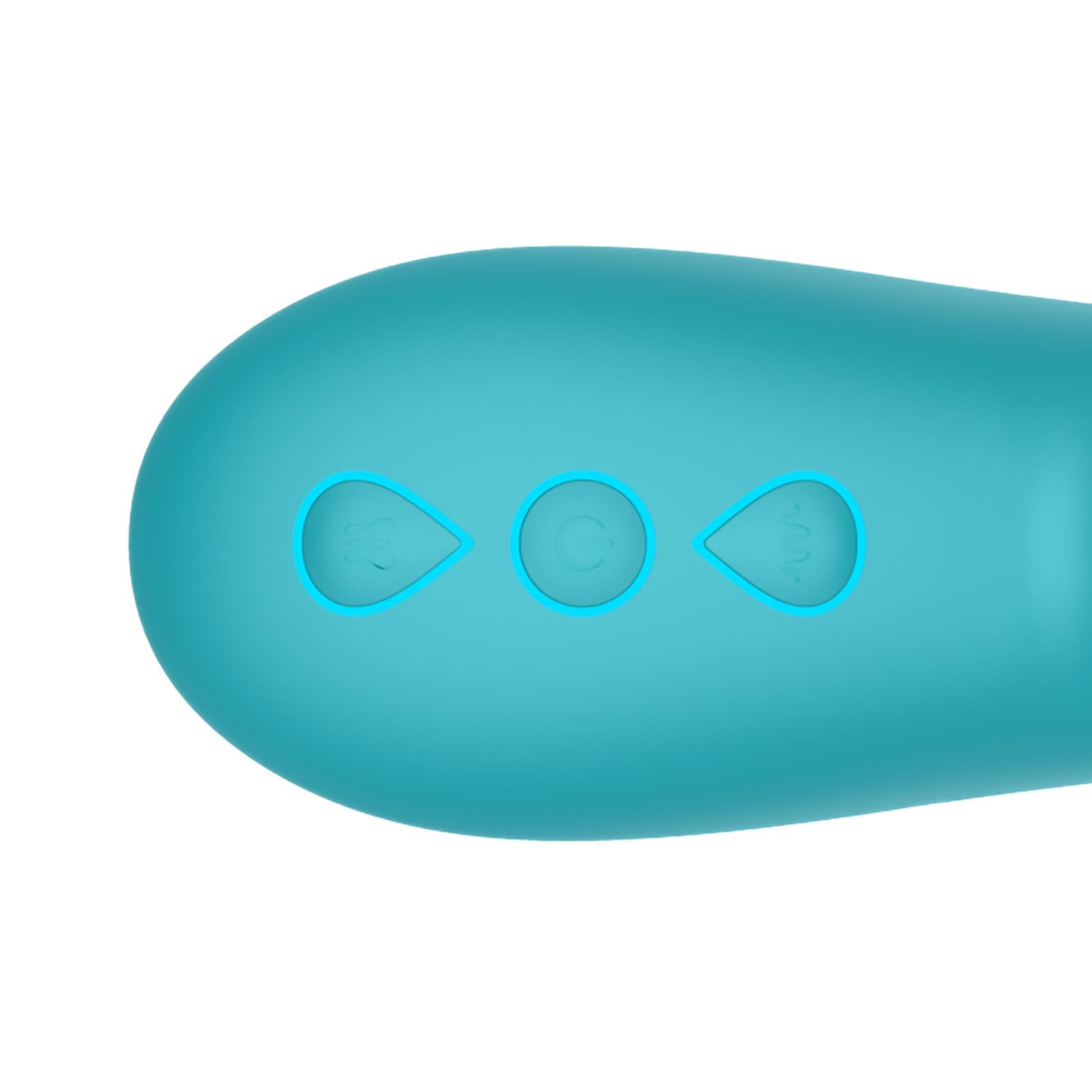 Adam & Eve Butterfly Embrace Kegelflex Dual Stimulator - Close Up on Controller