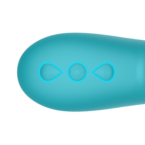 Adam & Eve Butterfly Embrace Kegelflex Dual Stimulator - Close Up on Controller