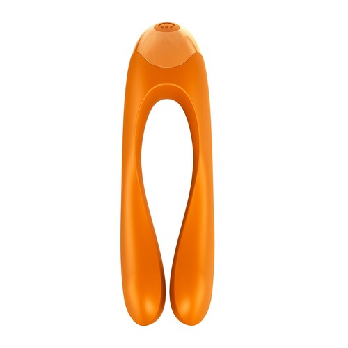 Satisfyer Candy Cane Finger Vibrator Color Orange Product Shot #2