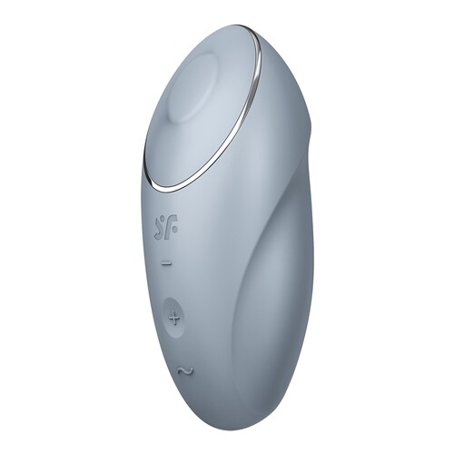 Satisfyer Tap & Climax 1 Clitoral Stimulator - Product Shot #2 color blue