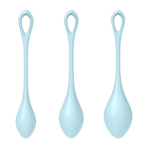 Satisfyer Yoni Power 2 Kegel Training Set - Product Shot #4 color blue