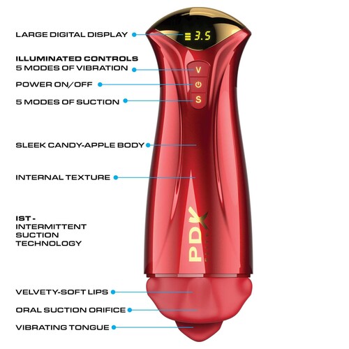 PDX ELITE SUCKGASM MASTURBATOR specifications