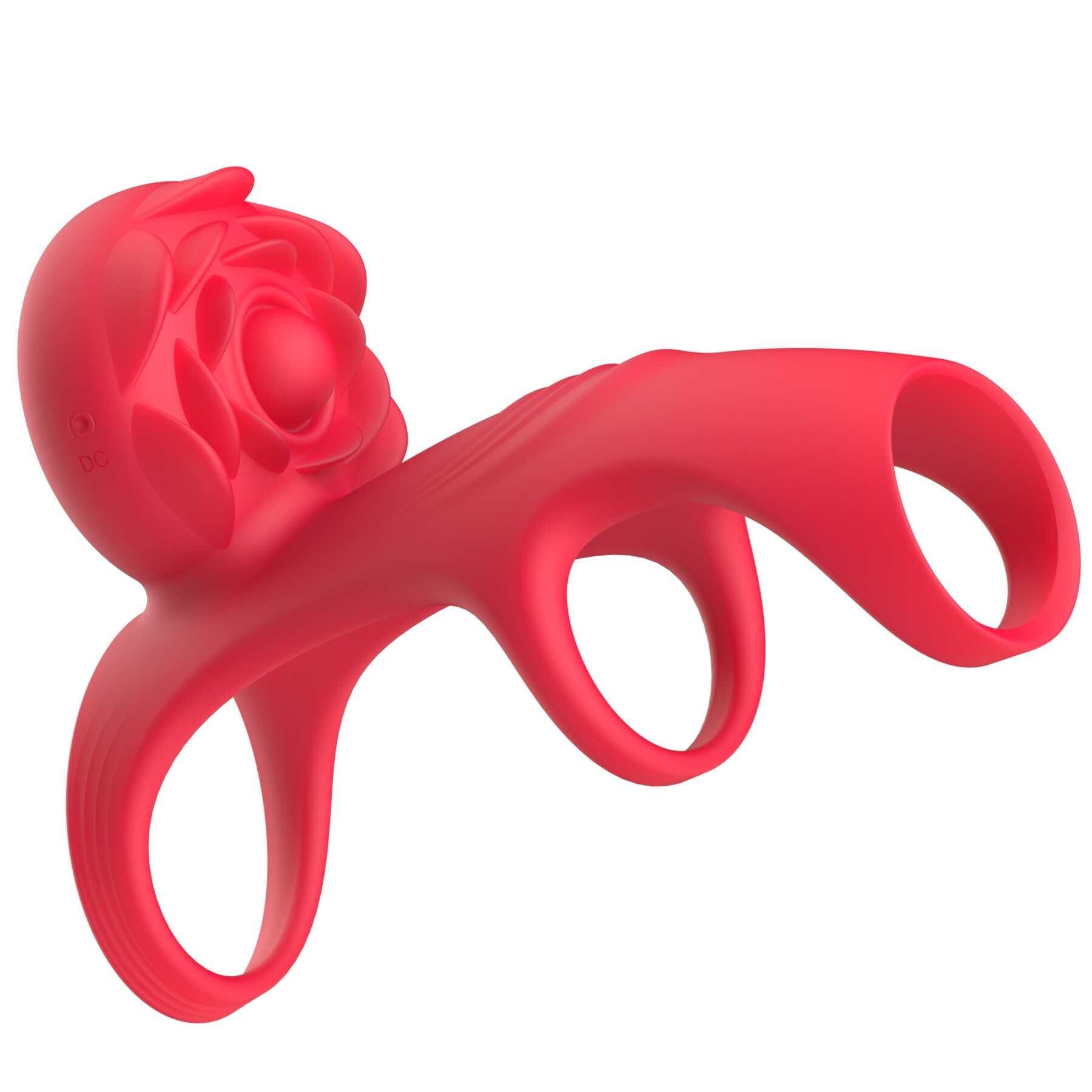 VIBRATING ROSE COUPLES CAGE