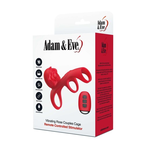VIBRATING ROSE COUPLES CAGE packaging