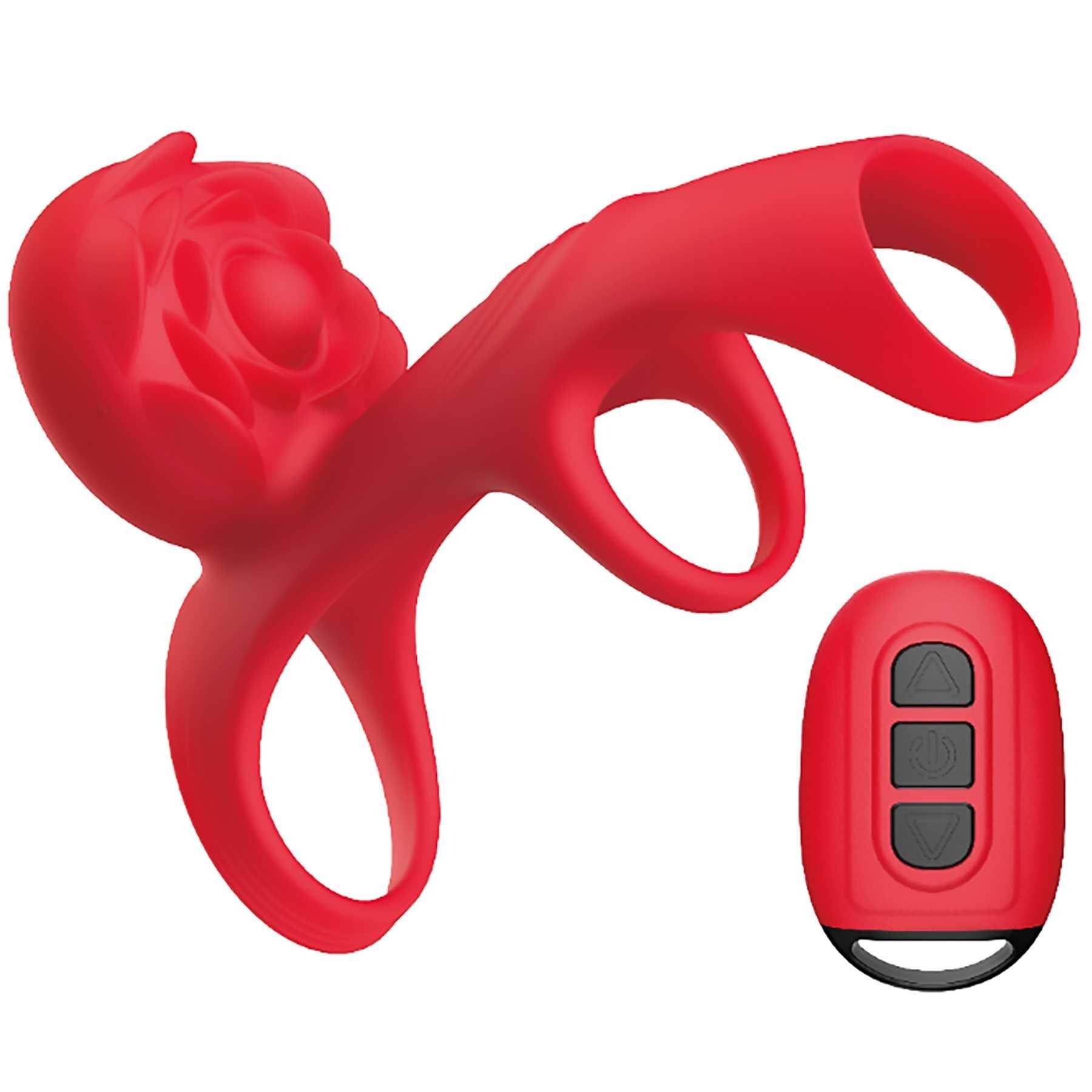 VIBRATING ROSE COUPLES CAGE