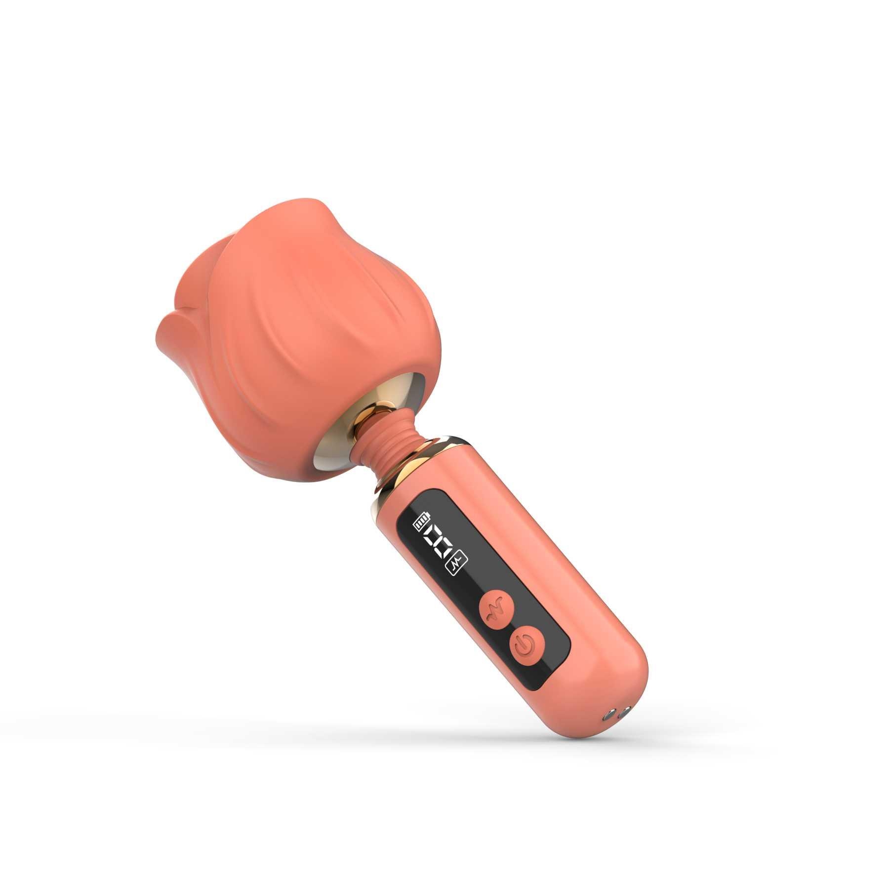 Adam & Eve Rizzy Rose Digital Mini Wand - Coral