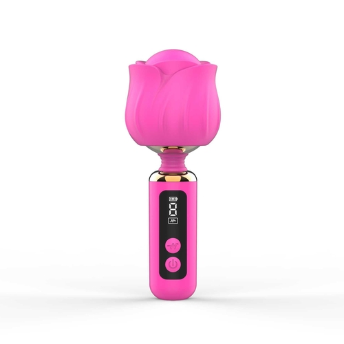 Adam & Eve Rizzy Rose Digital Mini Wand - Fuchsia