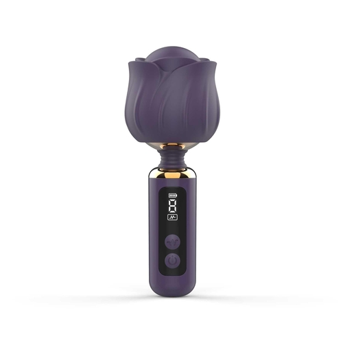 Adam & Eve The Royal Rose Digital Mini Wand - Product Shot - Amethyst