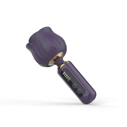 Adam & Eve The Royal Rose Digital Mini Wand - Product Shot - Amethyst