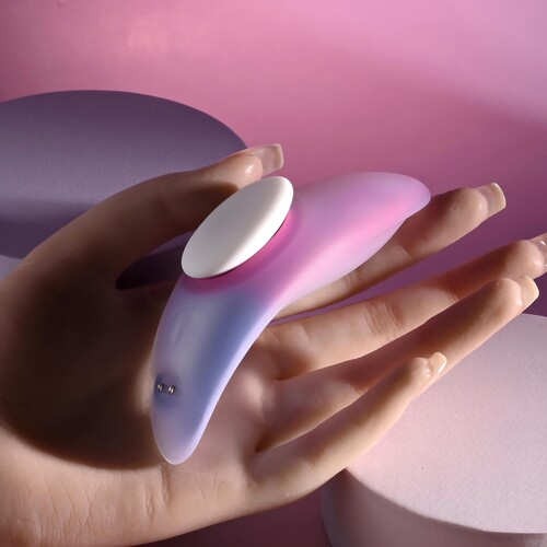 Paradise Panty Vibrator With Remote Control in hand