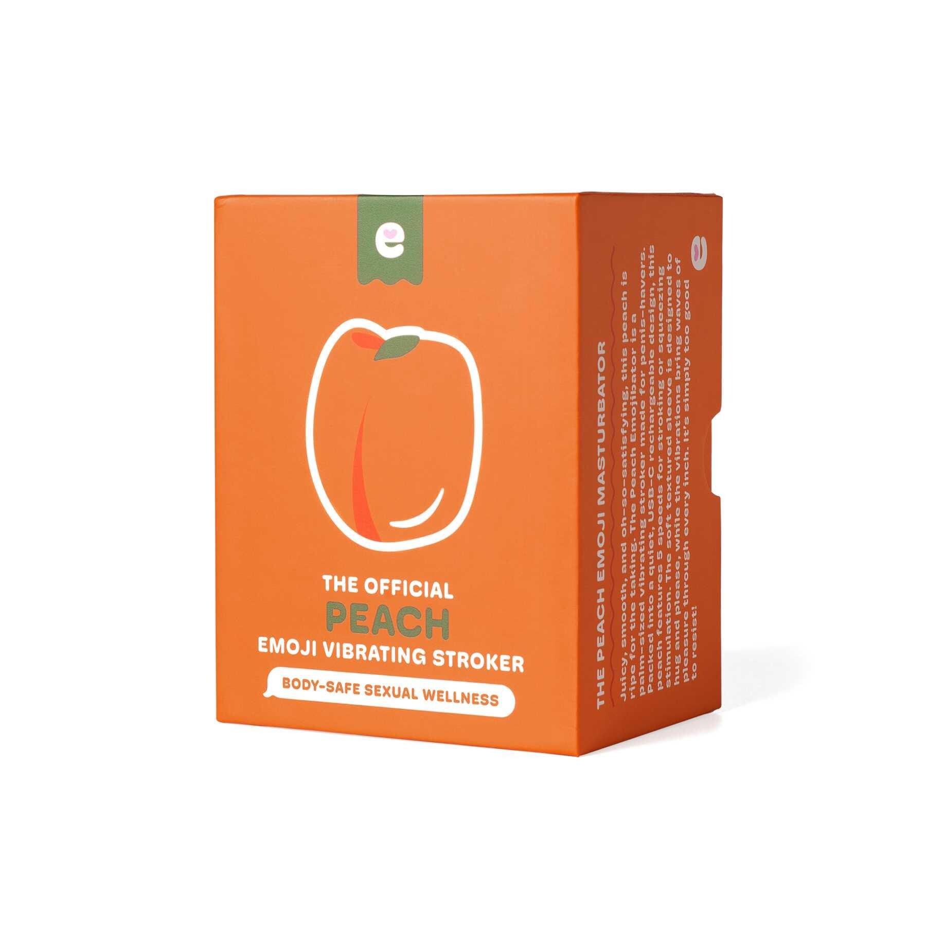 Emojibator Peach Emoji Vibrating Stroker