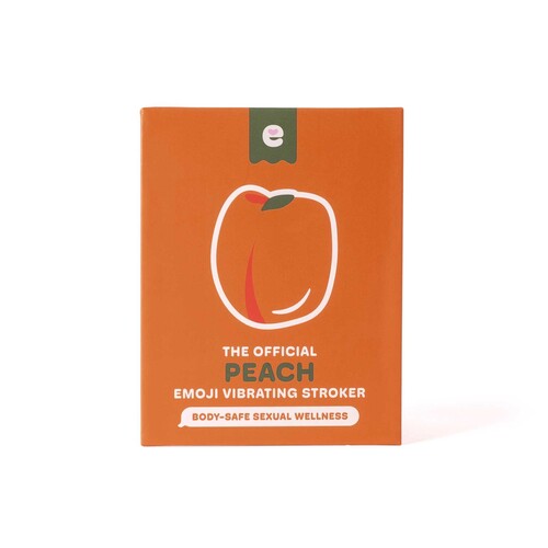 Emojibator Peach Emoji Vibrating Stroker