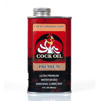 Cock Oil Water-Based Lubricant – Metal Can with Inner Plastic Liner front