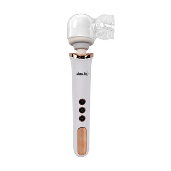 Adam & Eve Magic Massager Rechargeable Rose Gold Edition With Wanderful Tip Tingler Attachment