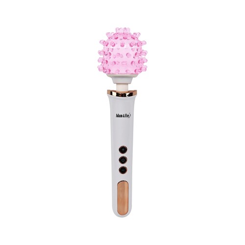 Adam & Eve Magic Massager Rechargeable Rose Gold Edition With Wanderful Tingler Nubby Attachment