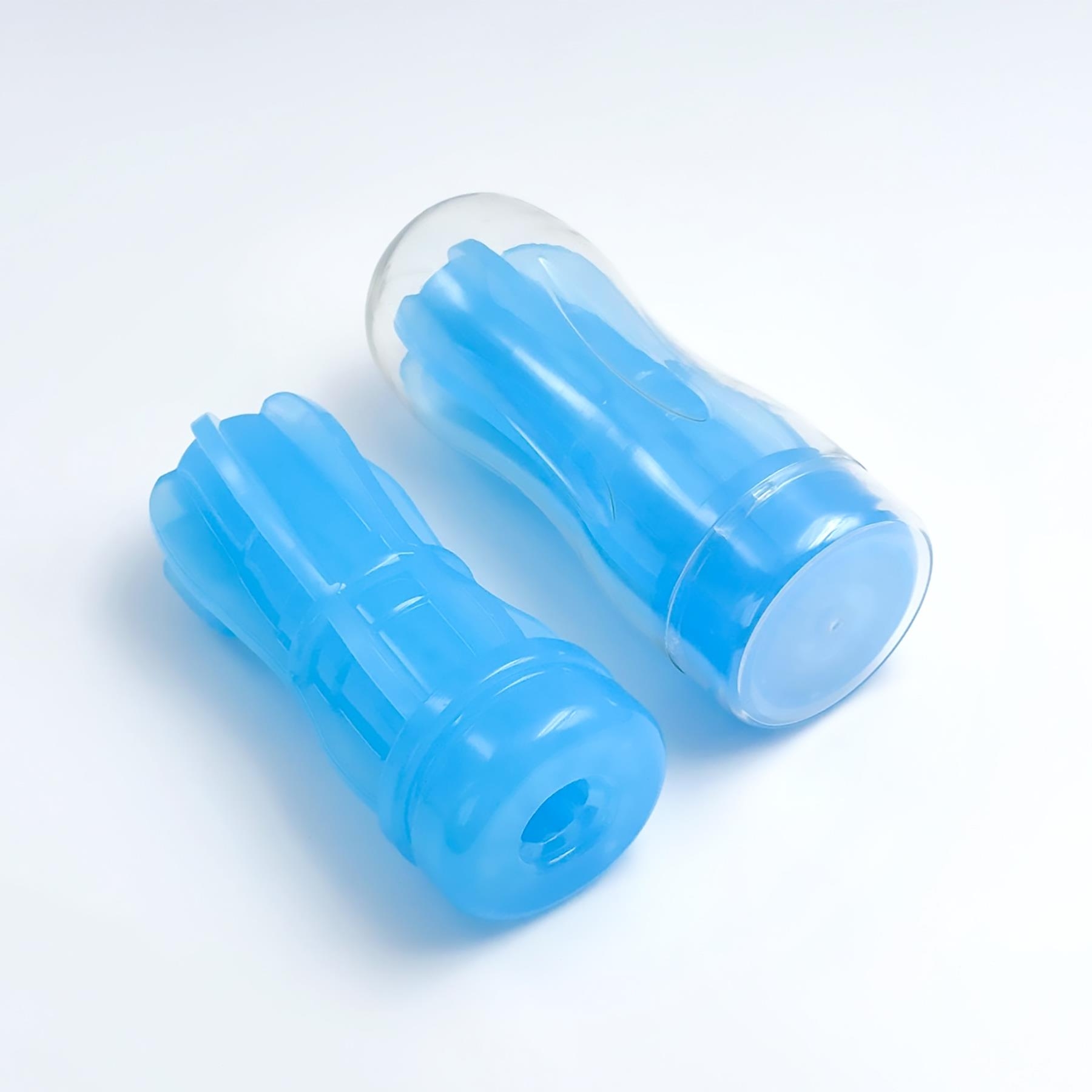 The Rave Glow-In-The-Dark Stroker - Product Shot - Blue