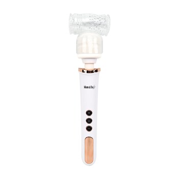 Adam & Eve Magic Massager Rechargeable Rose Gold Edition With Turbo Stroker Attachment view 1