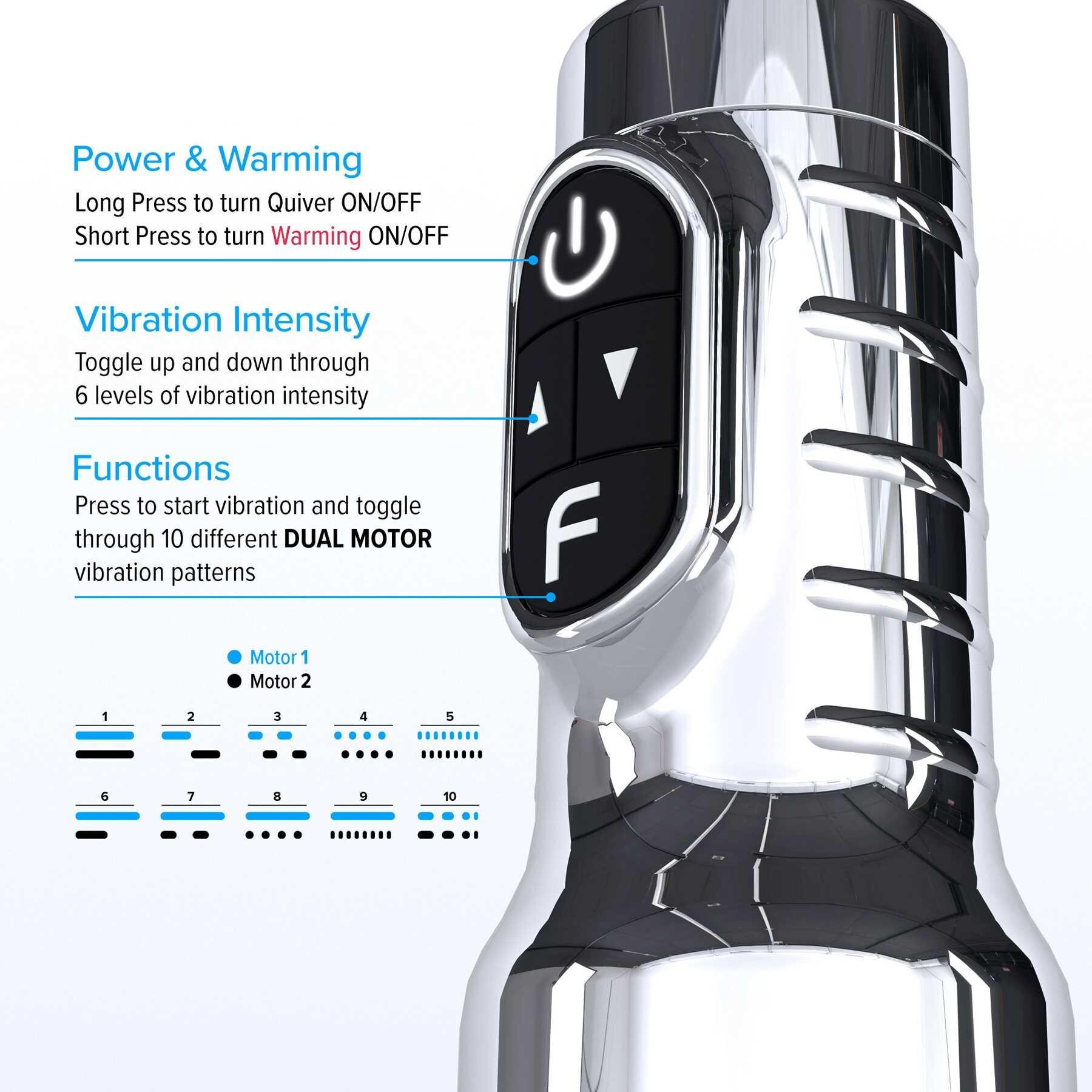 Fleshlight Quiver Vibrating & Warming Stroker specifications