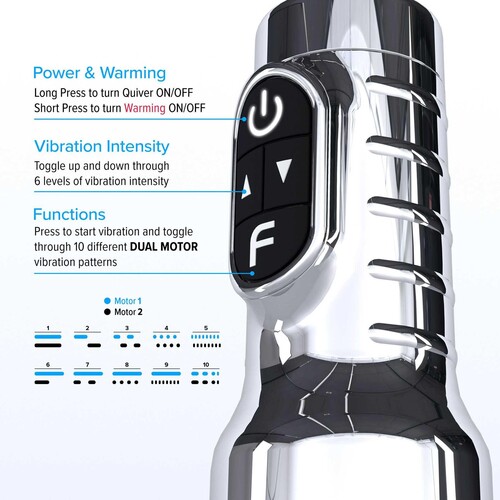 Fleshlight Quiver Vibrating & Warming Stroker specifications