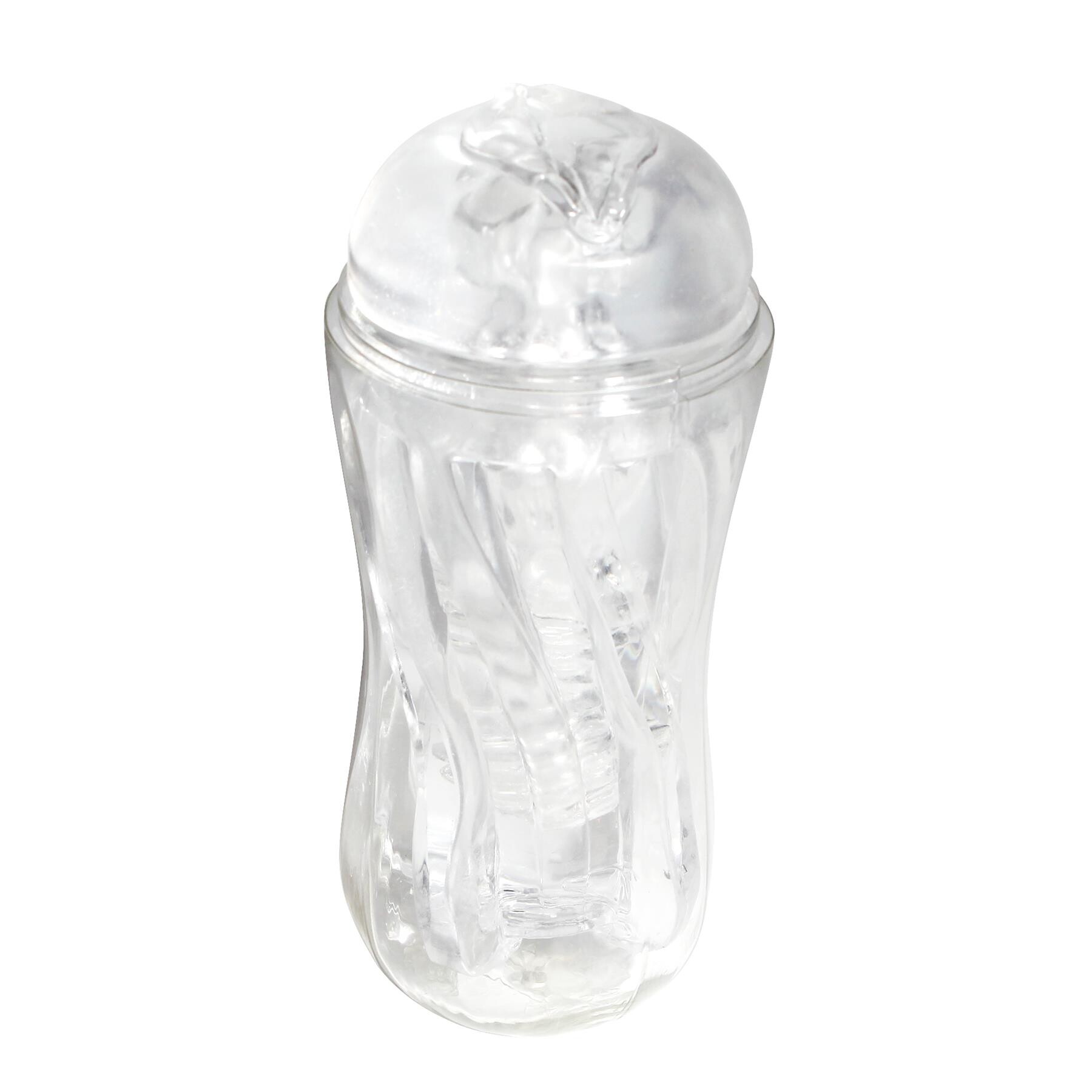 Textured Crystal Clear Stroker - Product Shot