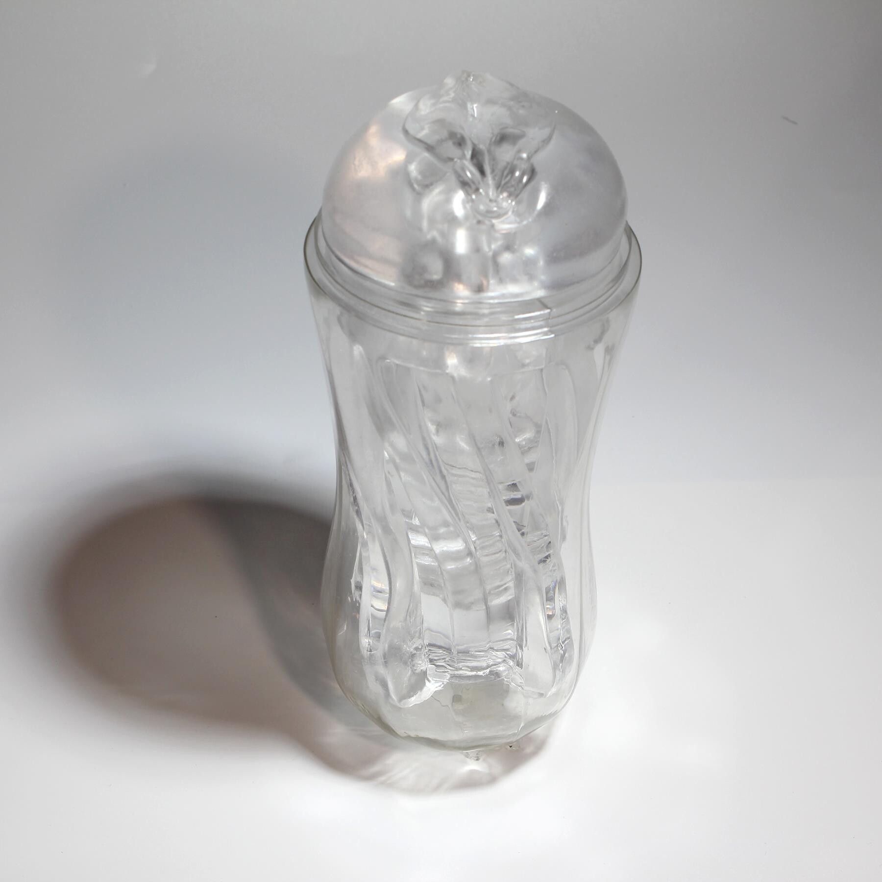 Textured Crystal Clear Stroker - Product Shot