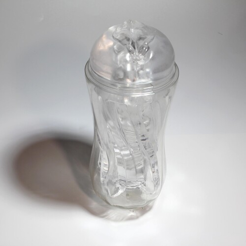 Textured Crystal Clear Stroker - Product Shot